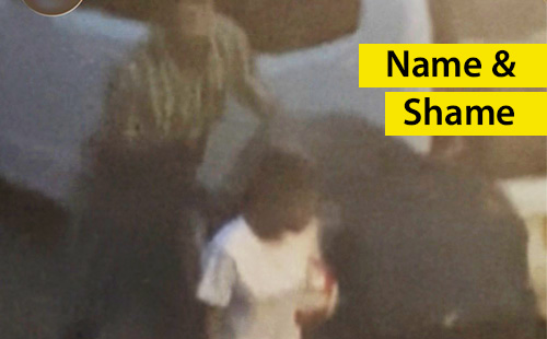 CCTV footage of three individuals