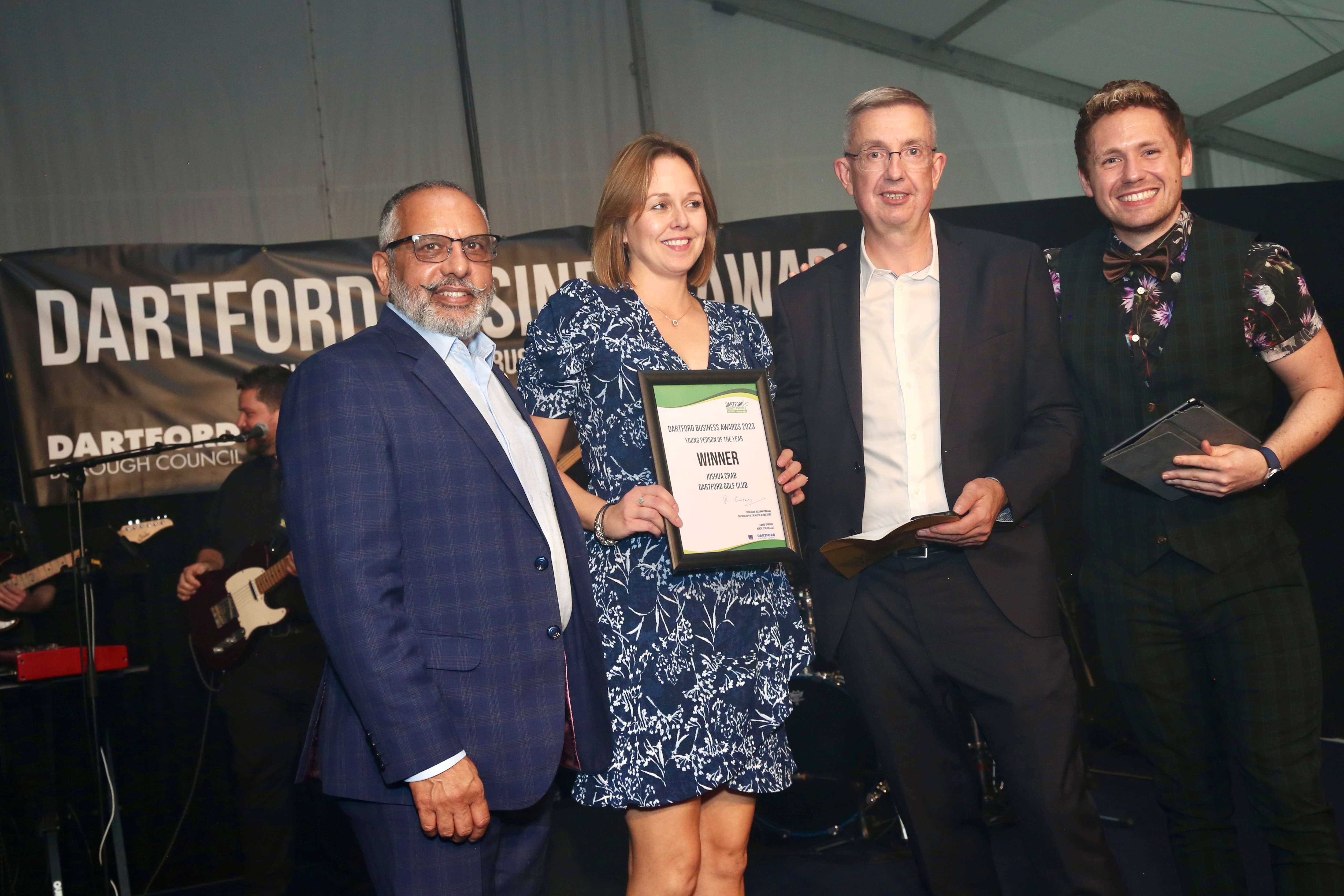 Avtar Sandhu with award winners and David Ribi