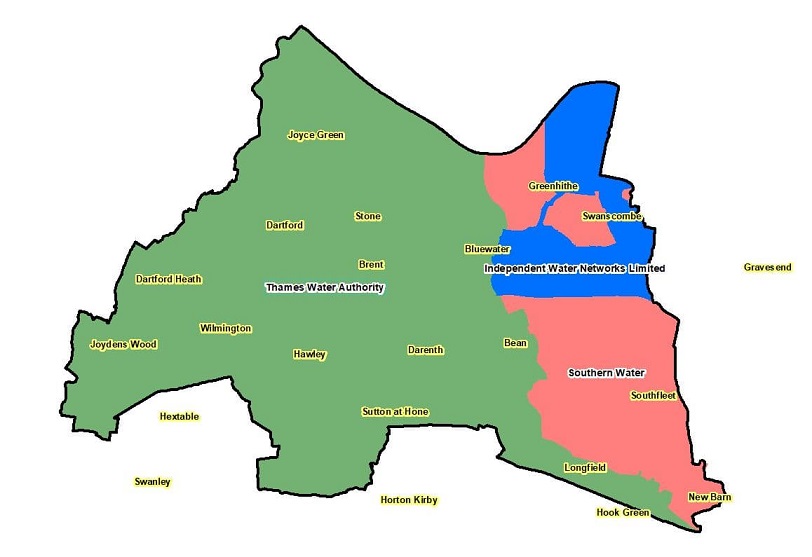 Water map of borough