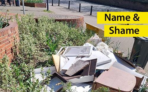 east hill fly tipping