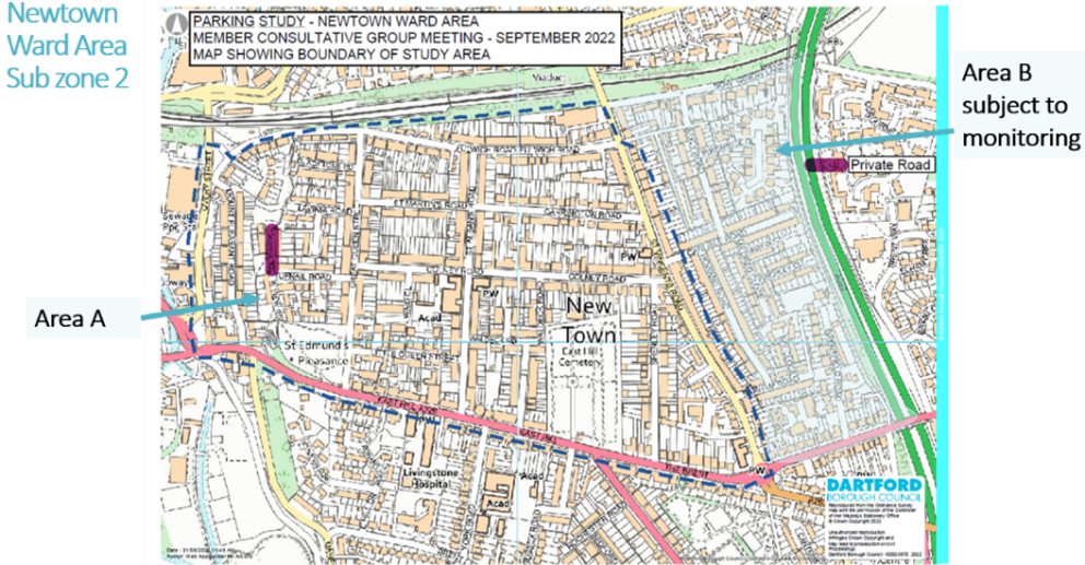 Map of newtown consultation area