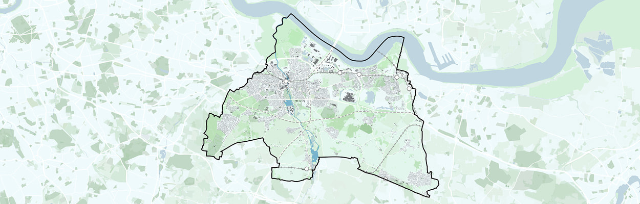 Map view of Dartford borough