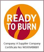 Ready to burn logo showing a flame