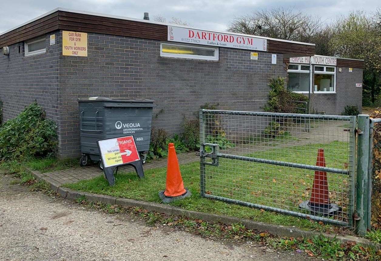 Outside of Europa Weightlifting Club before refurbishment