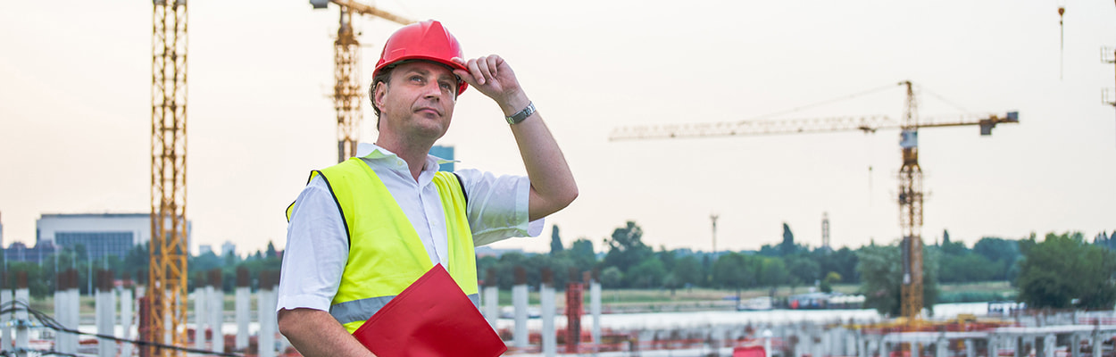 Officer viewing a site