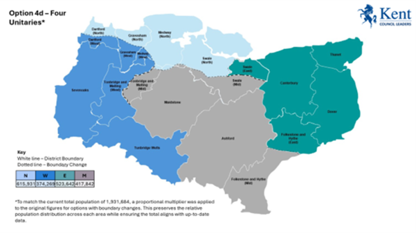 Option 4d map of Kent

