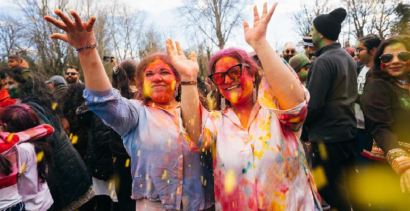 Holi celebrations in Dartford