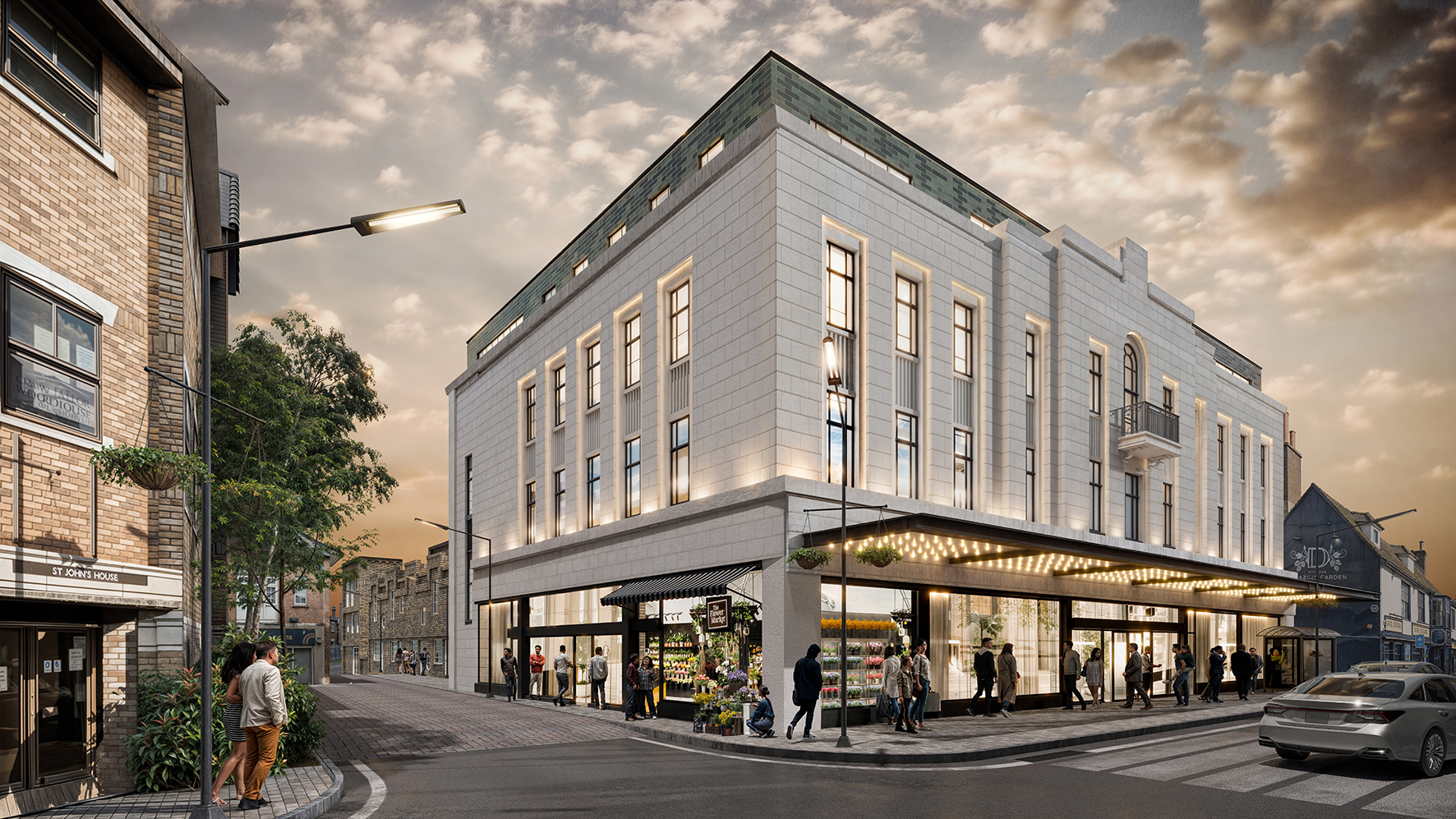 Artist's impression of the old Co-op building